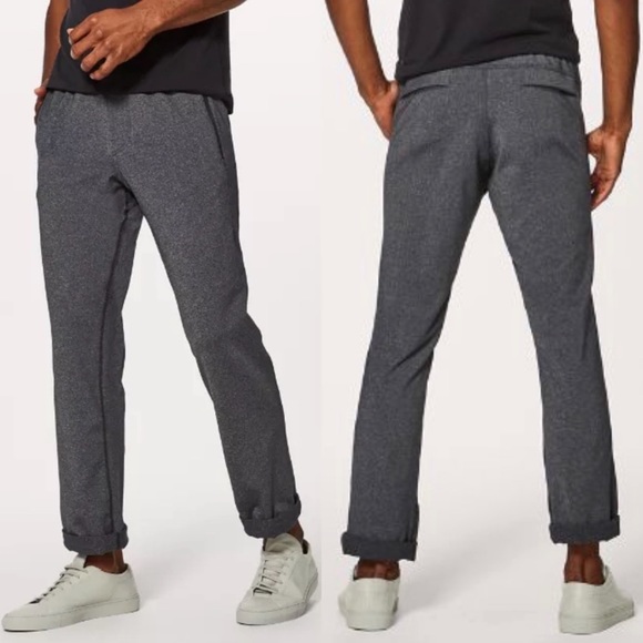 Lululemon Discipline Pant Sz L/31.5” Inseam In Heathered Black